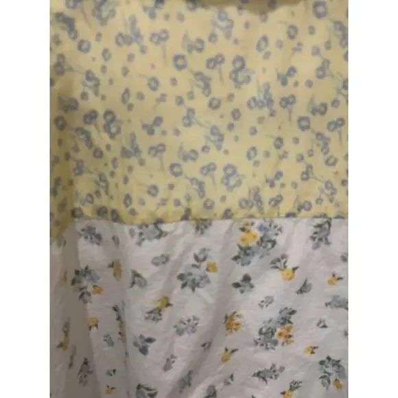 Aeropostale Floral Colorblock windbreaker L Cropped Drawstring soft romantic y2k - Picture 5 of 8